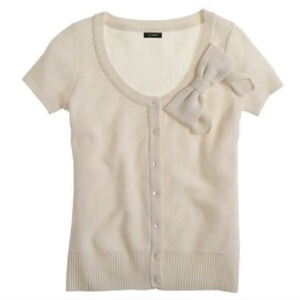 [J. Crew] Valerie Bow Cardigan-M